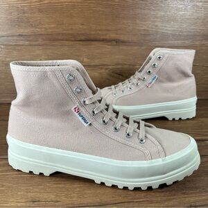 Superga 2341 Pink High Top Sneakers Shoes Women’s Size 9.5 (41)